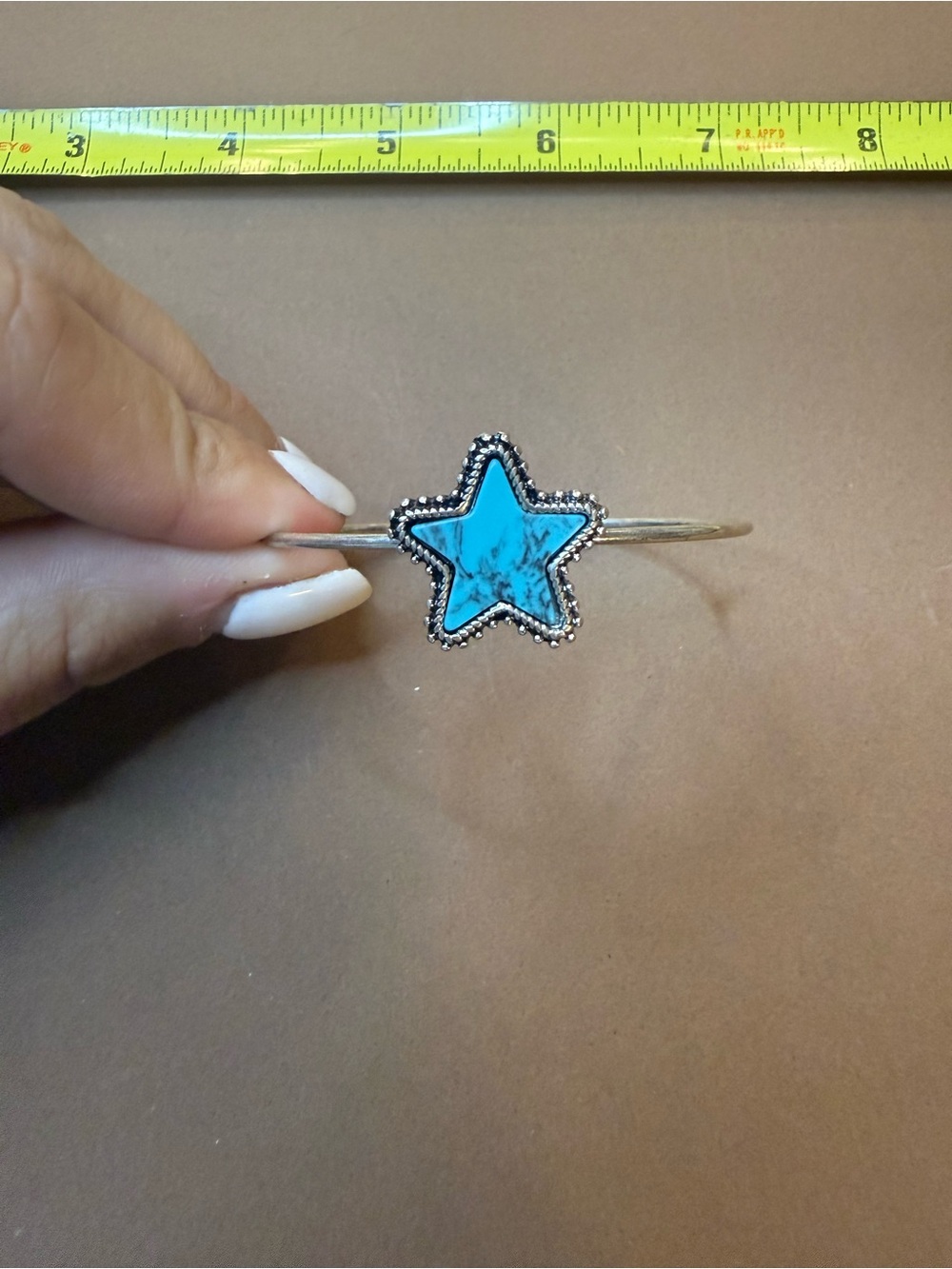 🩵BUNDLE AND SAVE (3/$16) 🩵 Turquoise Star Cuff Bracelet - Women's Silver-Tone